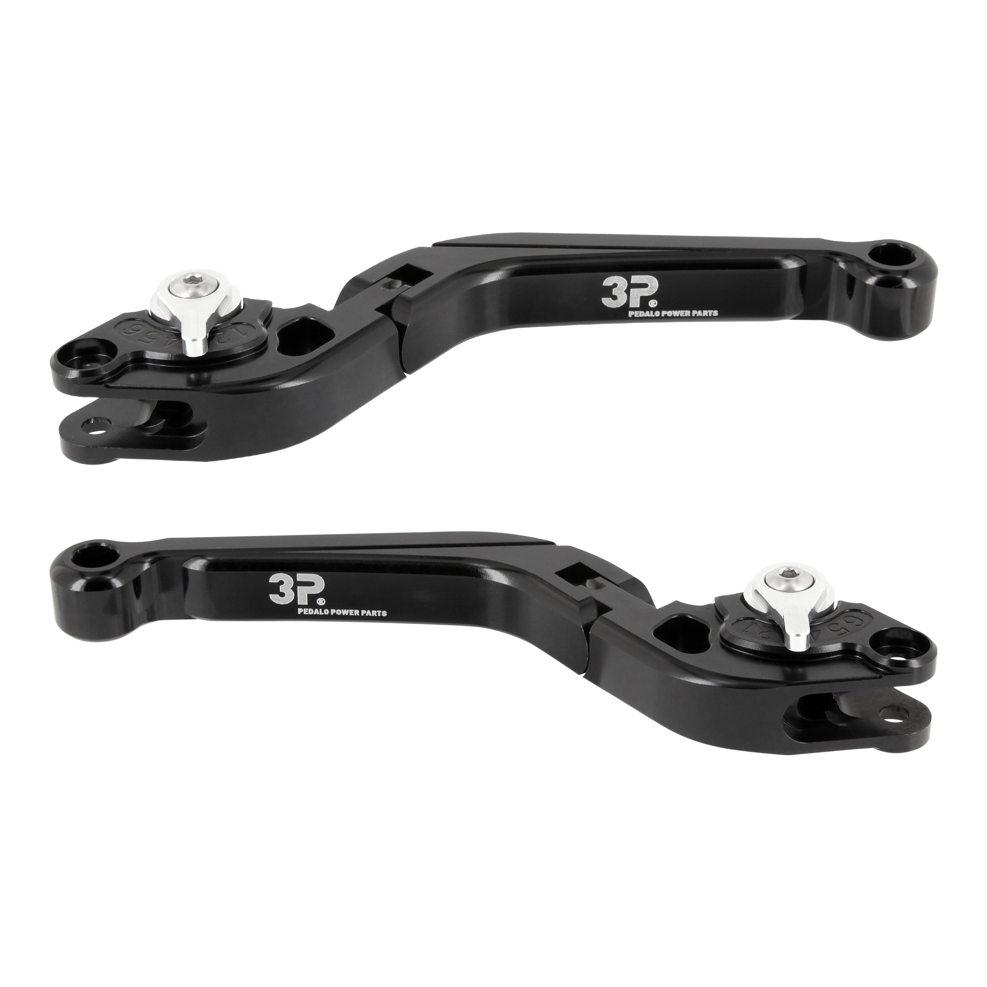 Einstellbare Kupplungs / Bremshebel Yamaha Schwarz 700R  mit ABE keine Eintragung notwendig Schwarz