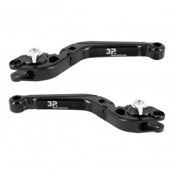 Einstellbare  Bremshebel Piaggio MP3 mit ABE keine Eintragung notwendig Schwarz